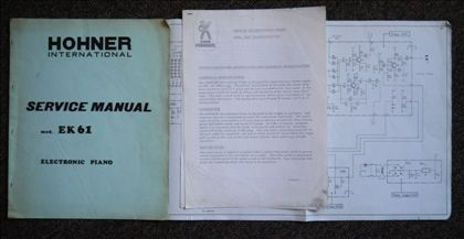 Hohner-Hohner EK61 Original Service Manual